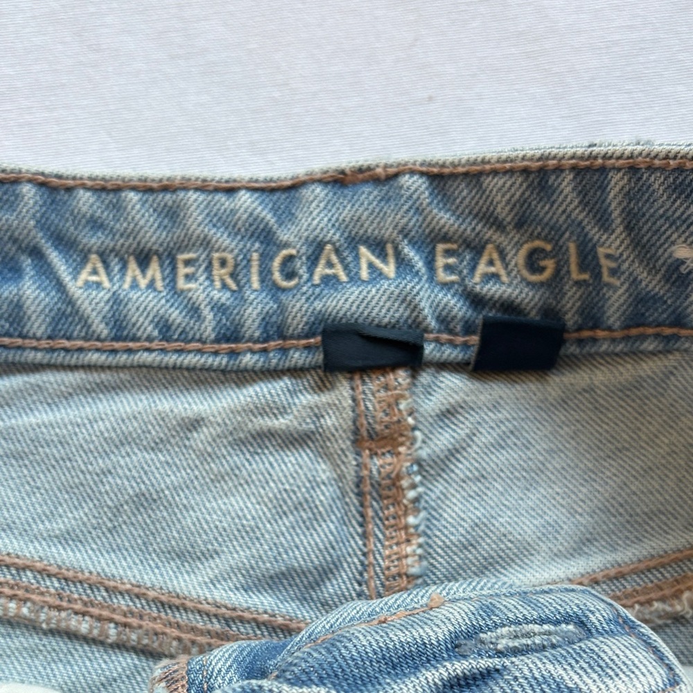 American Eagle Outfitters Light Blue Denim Mini Skirt- size 00 - Picture 2 of 13